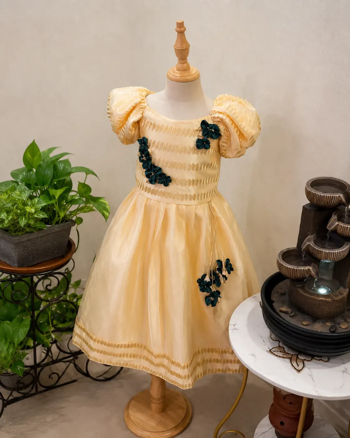 Golden Yellow Top and Skirt